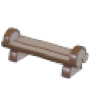 Premium Log Bench - Ultra-Rare from Camp